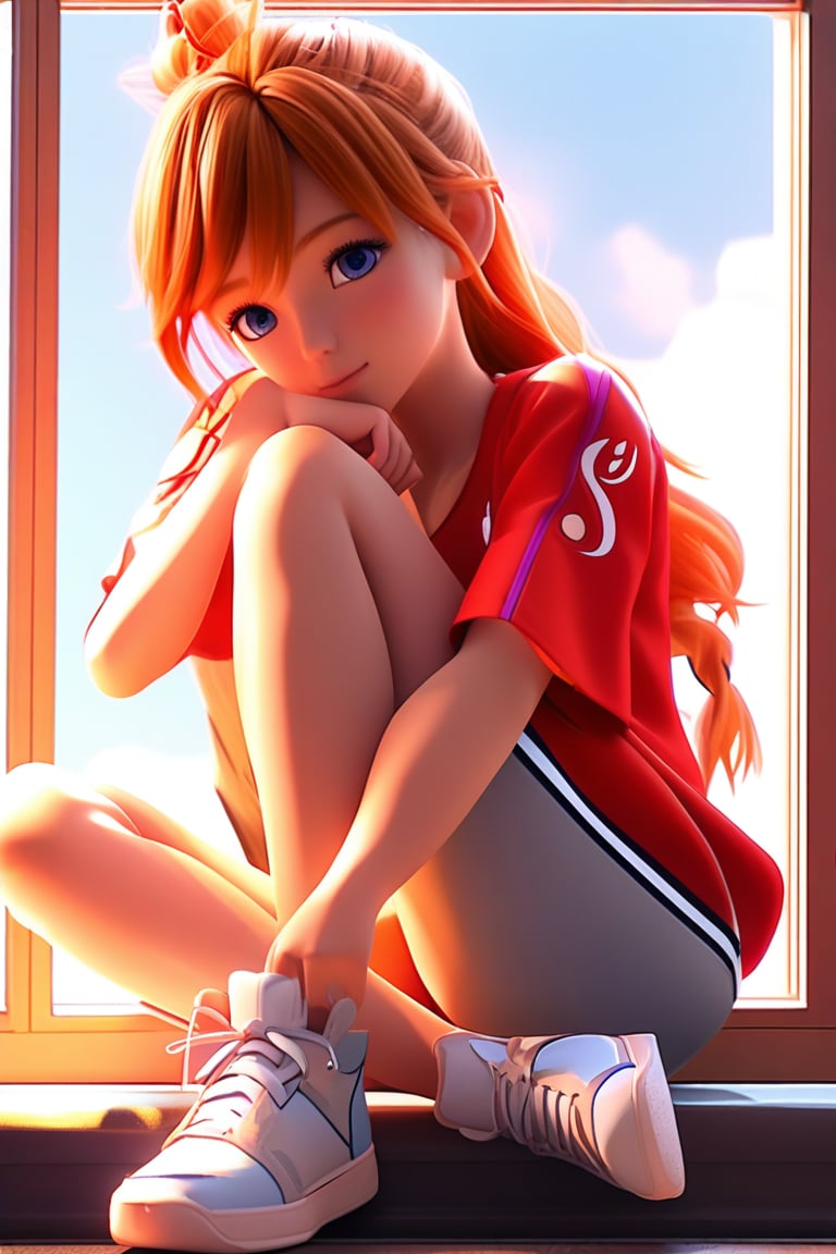 4n1v3rs3, score_9, score_8_up, score_7_up,
Asuka Langley Soryu, casual clothes, sitting by window, knees to chest, head rest,  reflective expression, sunlight streaming, soft lighting, high detail, photorealistic, vibrant colors
pixar 3d,