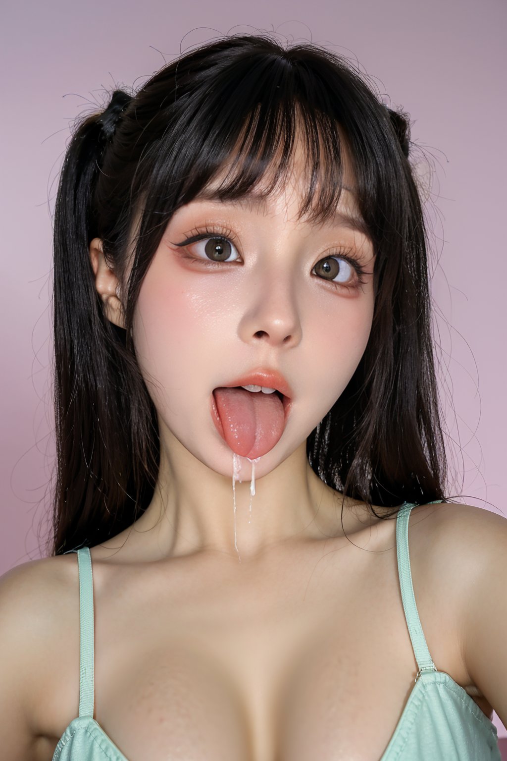 1girl, black hair, smiling, ID photo style, solid color background, (18yo), clear skin, bright eyes, natural makeup, casual clothing,(beautiful),(ultra-detailed),(an extremely delicate),ultra high res, delicate facial features,realhands,(rating_explicit:1.4),see-through,FFIXBG,tongue out

TONGUE OUT
ahegao face


WET TONGUE OUT

DROOLING

WIDE OPEN MOUTH