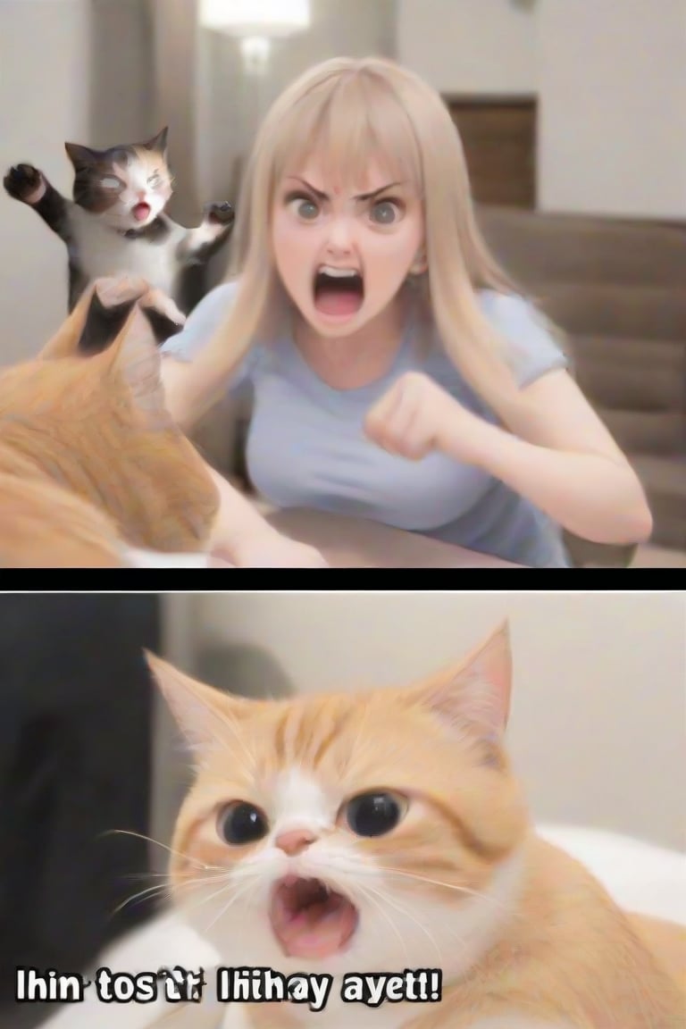 woman yelling at cat (meme)