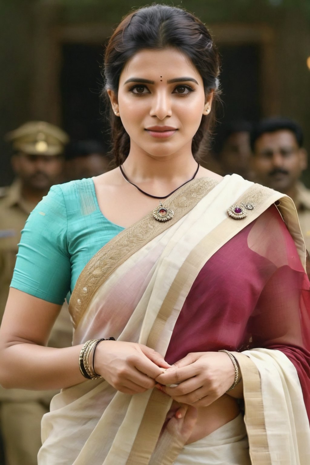 Cute Beautiful, Realistic, Fantasy, Ai, cute, Beautiful, Saree Traditional Queen , Aesthetic
,Future girl,Samantha Ruth Prabhu,18+,SamanthaRuthPrabhu as a Nevi officer 