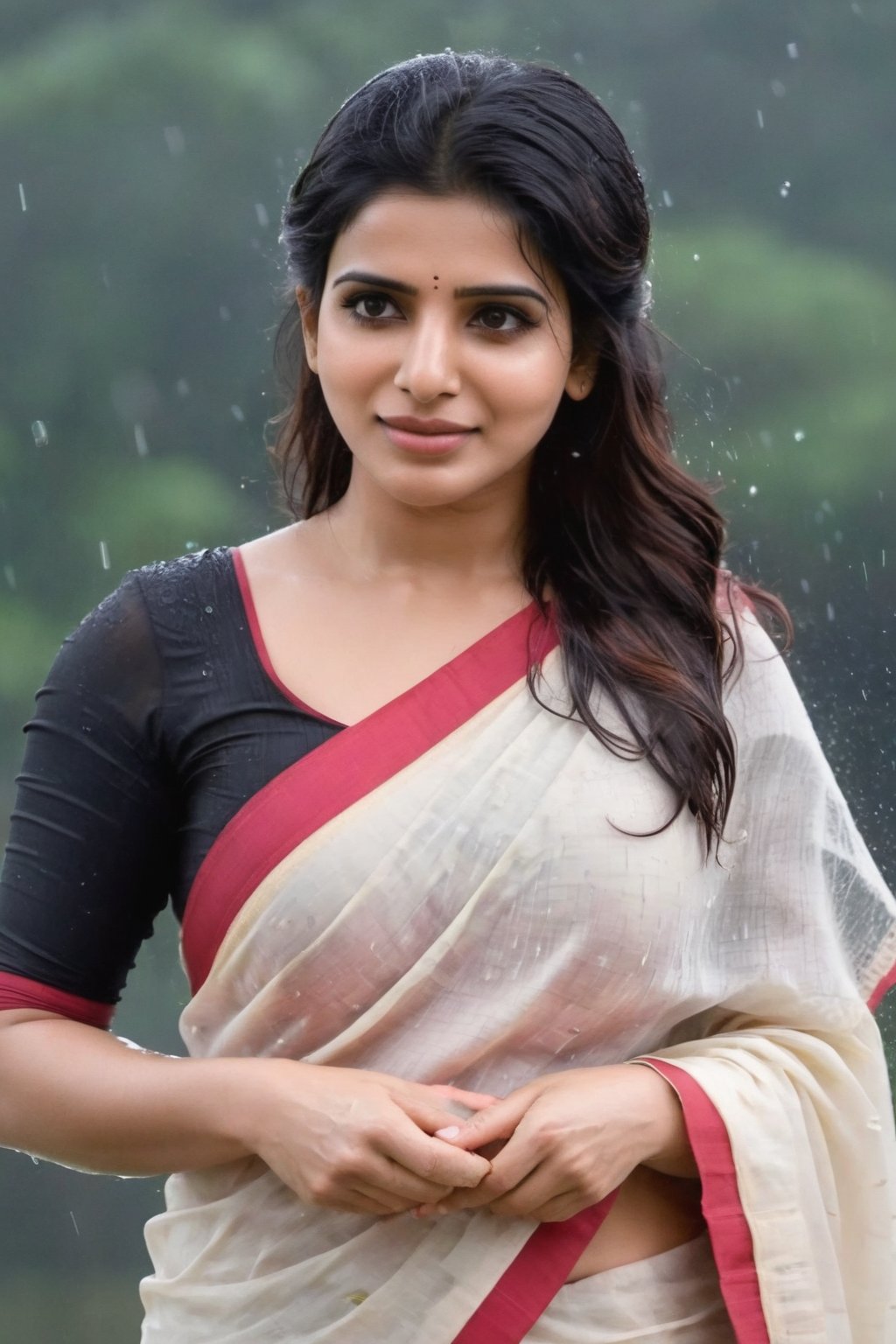  Wet saree in rain 🌧️ ☔ as a teacher Beautiful, Realistic, Fantasy, Ai, cute,  Instagram model, long black_hair, colorful hair, warm, dacing,  indian,Young beauty spirit,.Beautiful, Realistic, Fantasy, Ai, cute,shoot. Beautiful, Realistic, Fantasy, Ai, cute, photo, full length, Beautiful, Realistic, Fantasy, Ai, cute,
, top to bottom,
,Future girl,Samantha Ruth Prabhu,18+,SamanthaRuthPrabhu