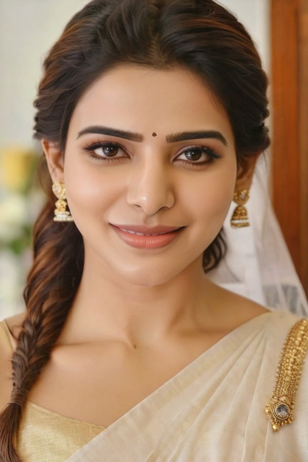  Cute smile Beautiful  Queen 👑 Fantasy Realistic Infinity ♾️  AI Samantha Ruth Prabhu