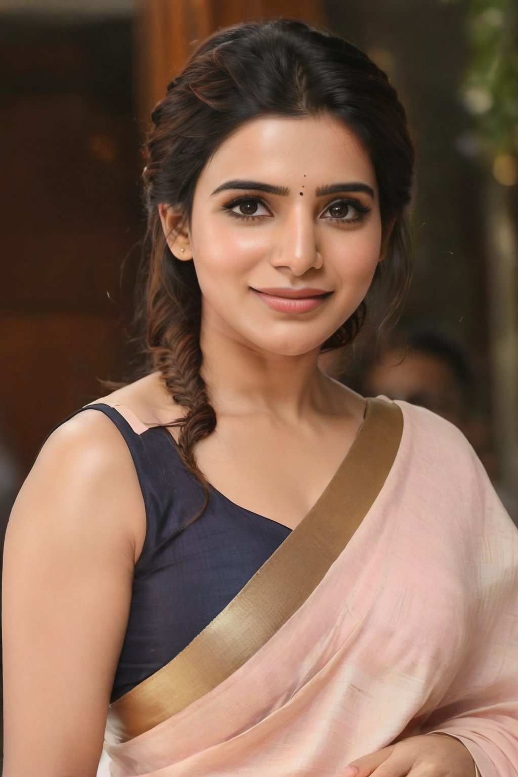 Ultra Realistic Fantasy AI of Samantha Ruth Prabhu Cute smile Beautiful Saree Traditional Queen Realistic Fantasy AI of Samantha Ruth Prabhu 
, top to bottom,
,Future girl,Samantha Ruth Prabhu,18+,SamanthaRuthPrabhu a