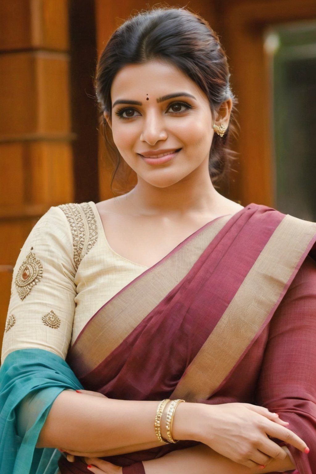 Cute, smile Beautiful Saree Traditional Queen Realistic Fantasy AI Samantha Ruth Prabhu 
, top to bottom,
,Future girl,Samantha Ruth Prabhu,18+,SamanthaRuthPrabhu 