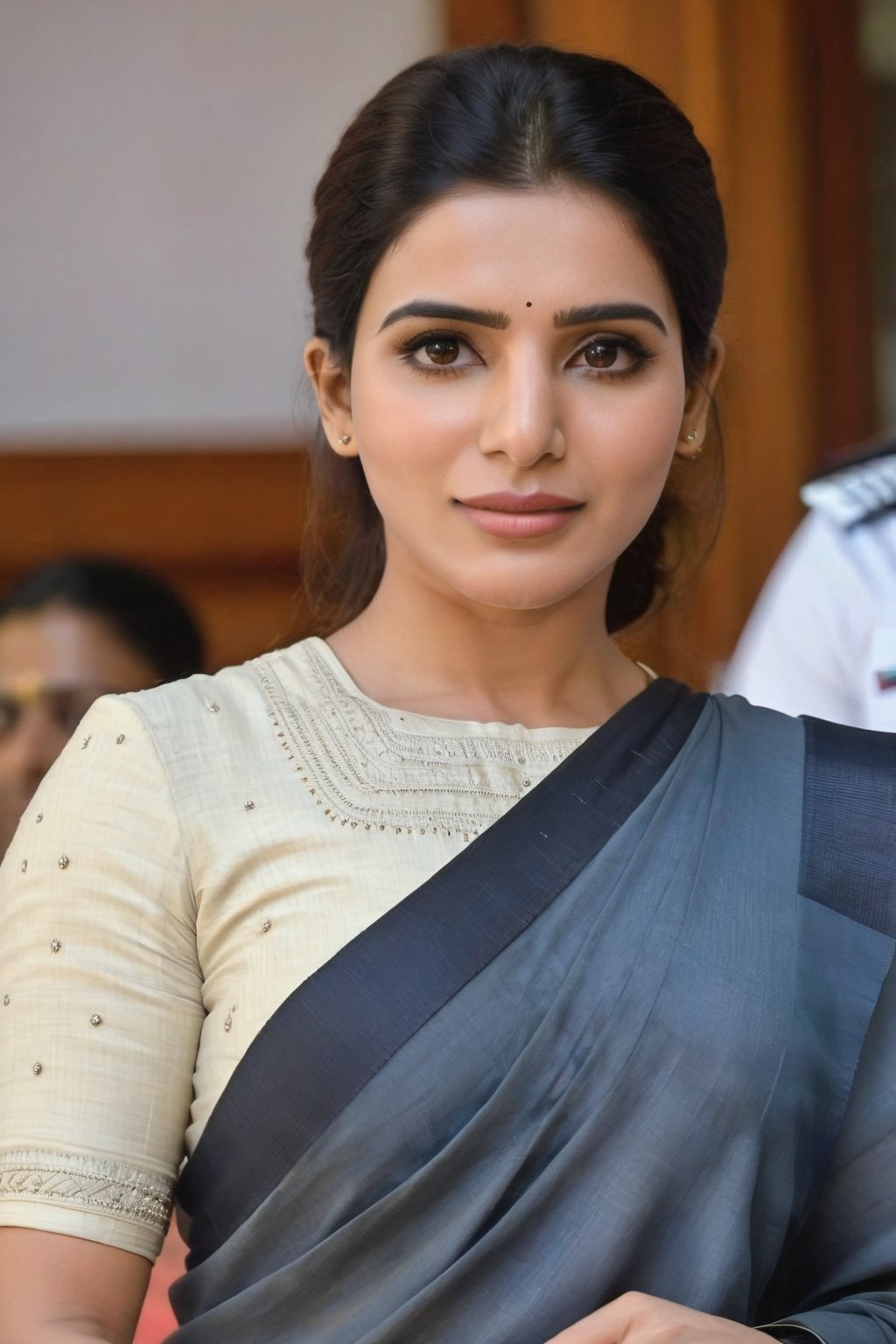 Cute Beautiful, Realistic, Fantasy, Ai, cute, Beautiful, Saree Traditional Queen , Aesthetic
,Future girl,Samantha Ruth Prabhu,18+,SamanthaRuthPrabhu as a Nevi officer 