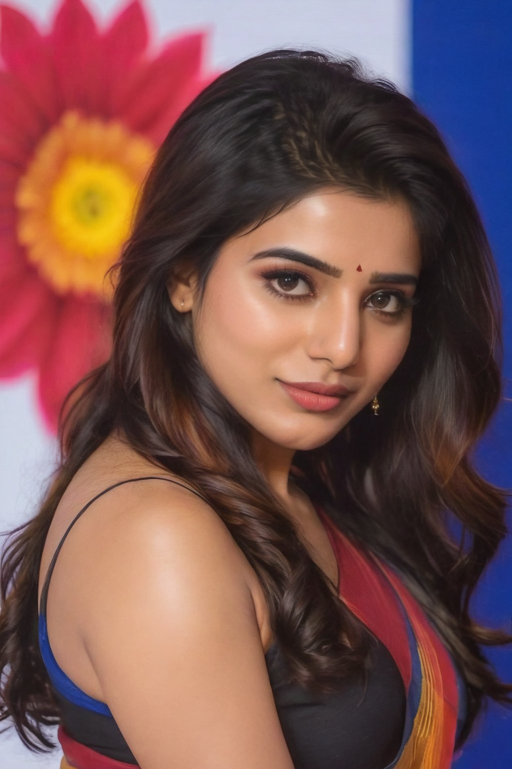 ,  Instagram model, long black_hair, colorful hair, warm, dacing,  indian,Young beauty spirit,.Beautiful, Realistic, Fantasy, Ai, cute,shoot. Beautiful, Realistic, Fantasy, Ai, cute, photo, full length, Beautiful, Realistic, Fantasy, Ai, cute,
, top to bottom,
,Future girl,Samantha Ruth Prabhu,18+,SamanthaRuthPrabhu