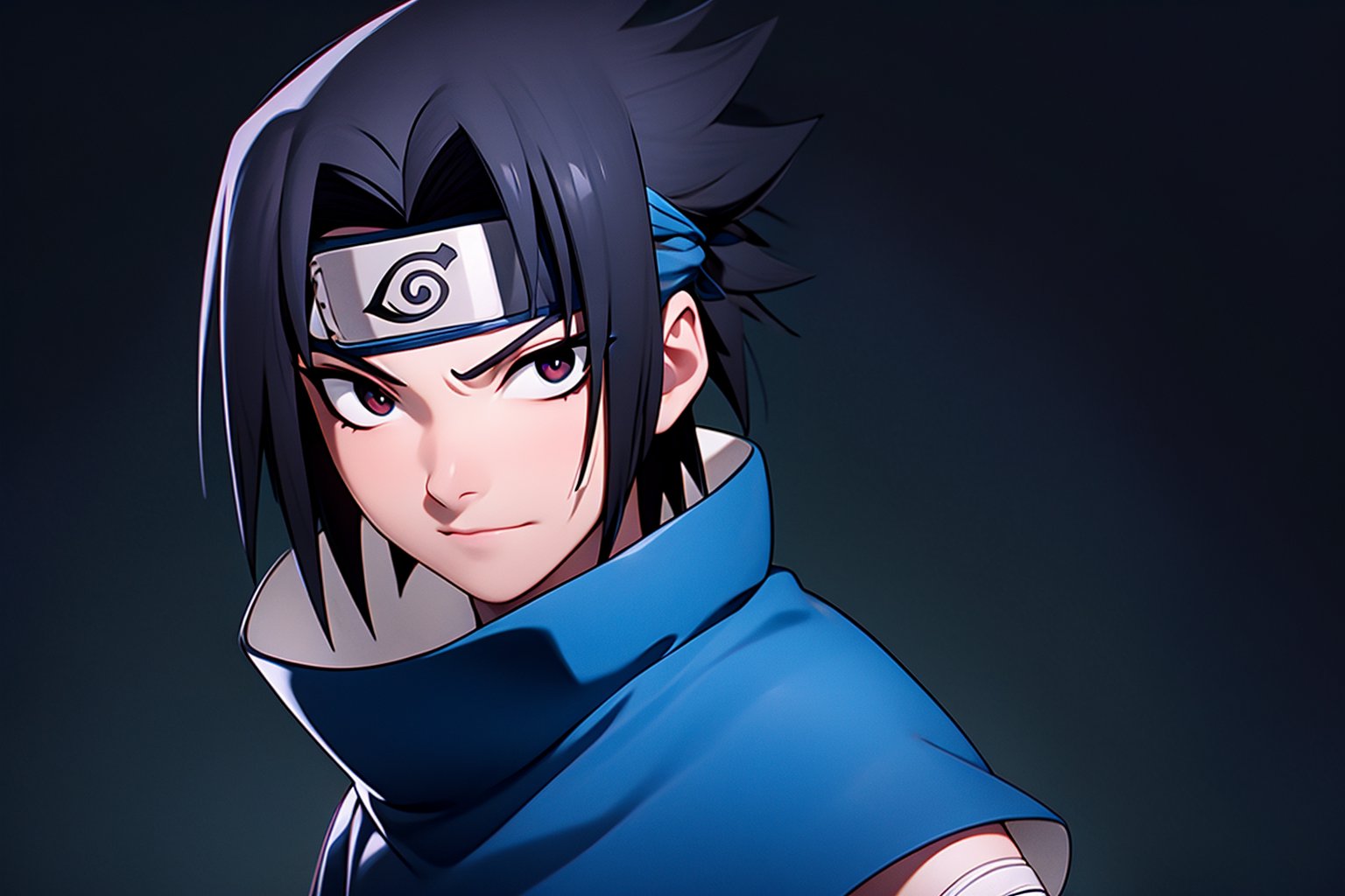 sasuke,
thinking,
detailed young kid face,
ninja bandage,
black hair,
looking at viewer,
sharingan,
abstract art, 
ilustration,
masterpiece, 
highly detailed,
with ink brushstrokes in the background,
stunning image,  
elegant, 
dramatic, 
bold, 
intense, 
detailed, 
eye-catching,
dynamic pose,
dynamic composition,
dark background, 
3DMM, 
uchiha sasuke