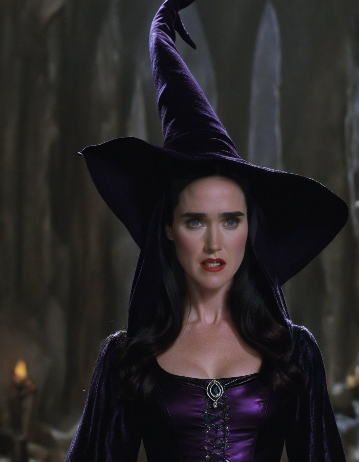 Jennifer Connelly as evil witch from Snow White.