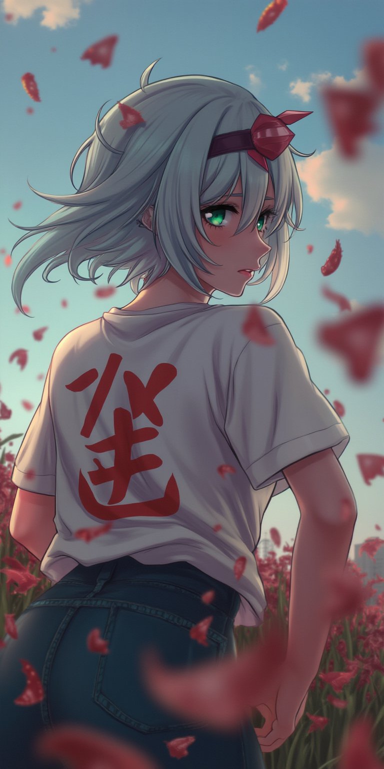 Waifu shirt, looking from a distance 