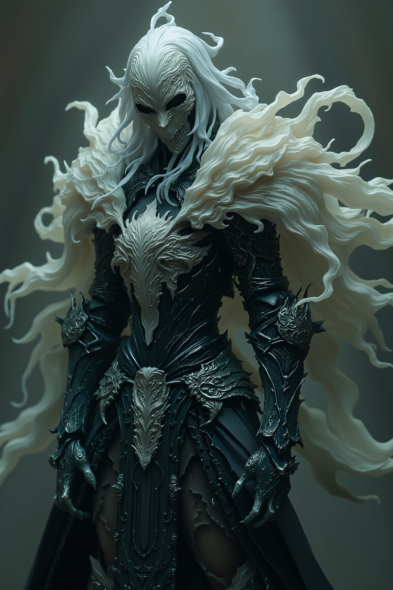 pvc figure,
ghostly figure, ghost in exquisite lace armor, ethereal entities, fantasy world, cinematic lighting, smoky style, soft light, soft focus, muted colors, intricate details, hyperrealistic, hyperdetailed, HDR