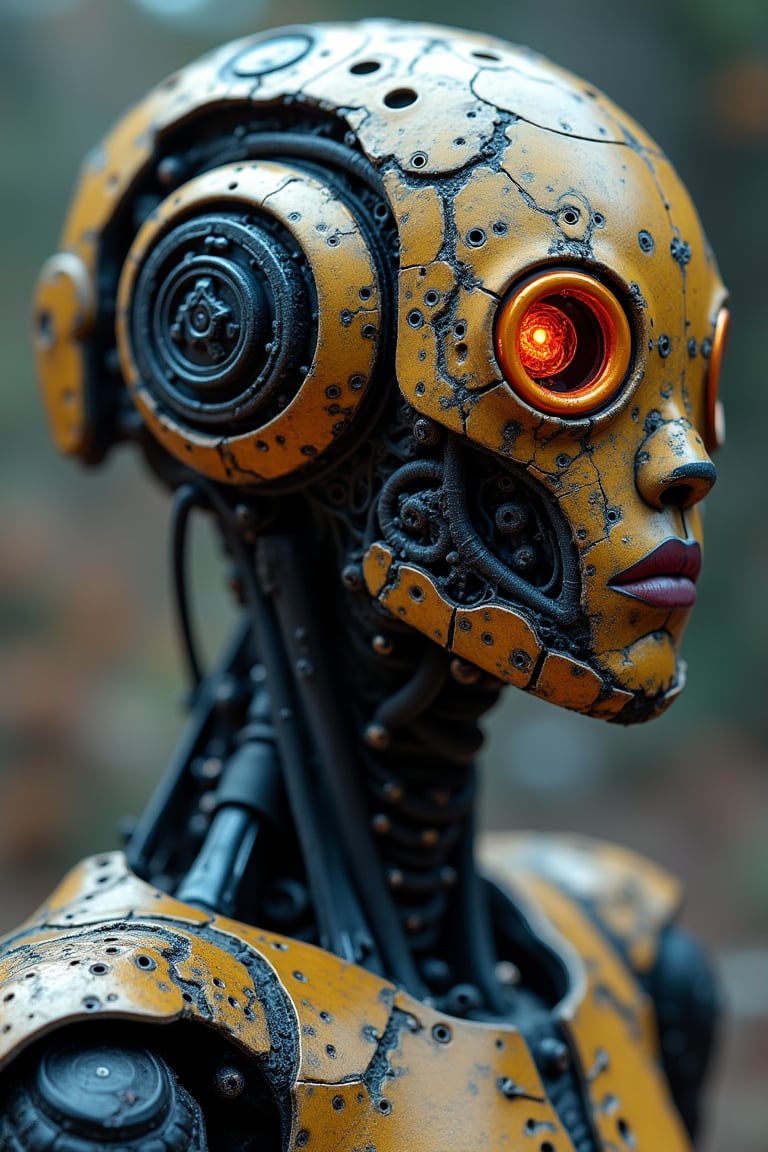 
RAW Photo, Best Quality), (HDR: 1.4), 16K, Best Quality, Masterpiece, (Vivid Color: 1.4), (Soft Colour, rich colors, gama 2.0, Cinema lighting, Ambient lighting, Fine details and texture,
Invent The most urgliest robot threatening robot in the world,