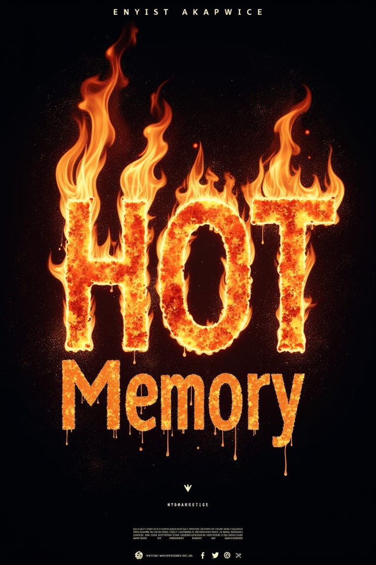 
Text with " Hot Memory" written vertically using Big Font, masterpiece, ultra details,