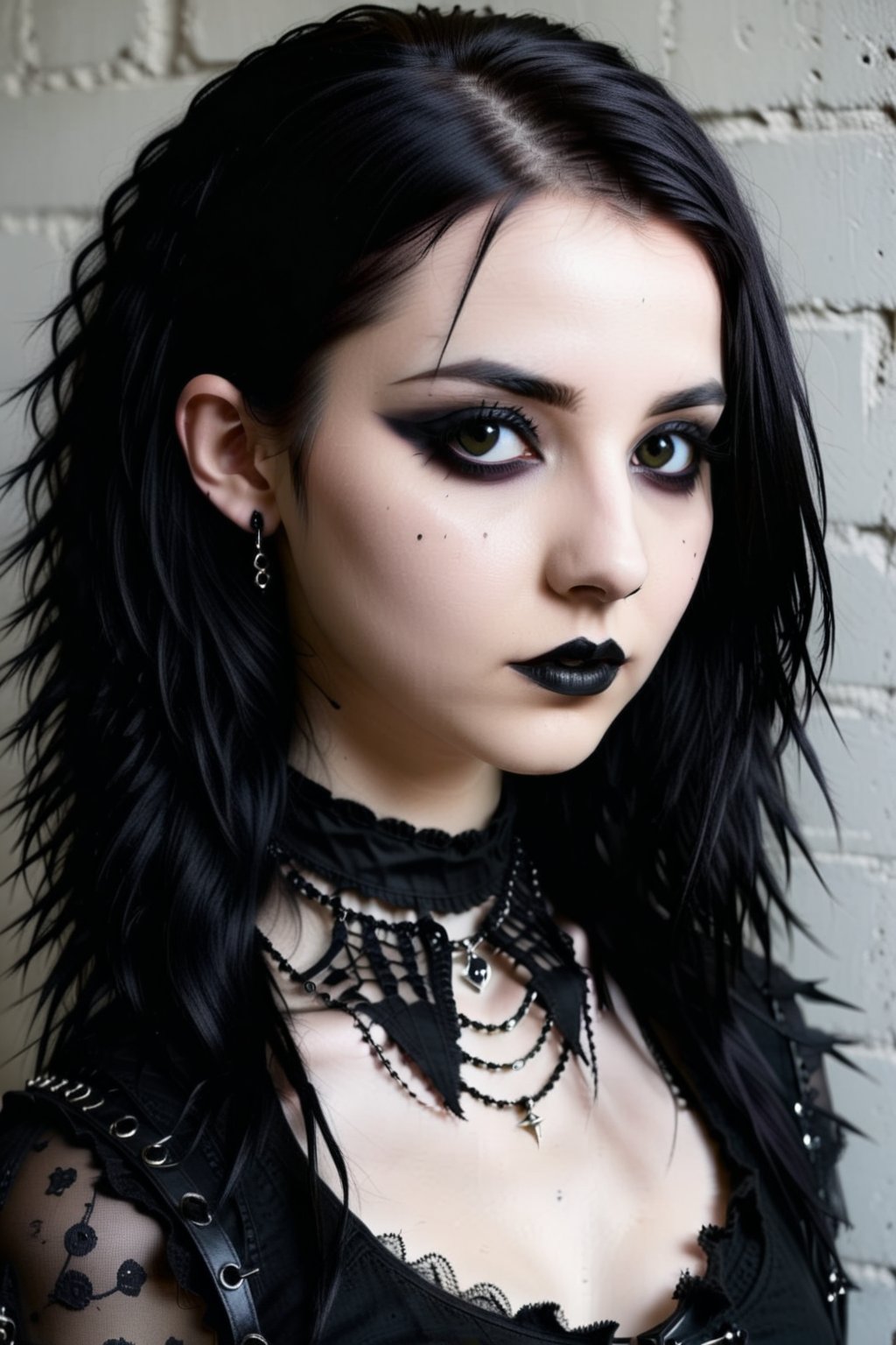 score_9, score_8_up, score_7_up, 18 year old, goth girl,