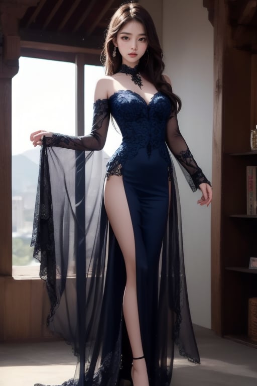 gothic style blue eyes, broken dark clothes, 4k good quality package
,ASU1,viking,perfect light,High detailed 
22 years old Korea girl, idol_master,beauty,smile,full_body
Gorgeous tulle that shows through your figure