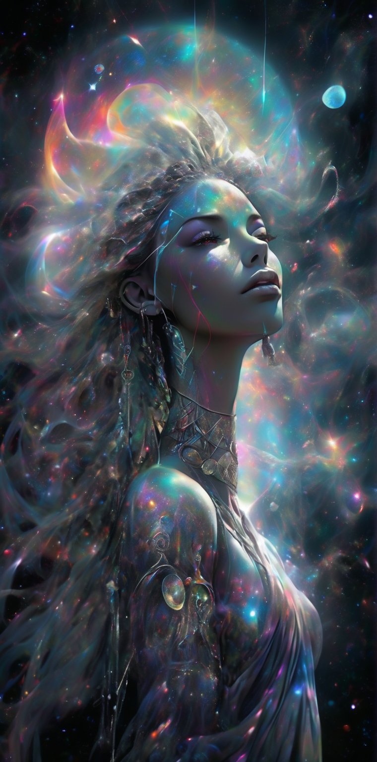 🎶You are my whole universe
The most endless, proud and loyal
You are my whole universe
And I will say it without melting
You're mine🎶


©Shaman


 Dynamics. 
naiv + grunge comics+light fantasy+laser lightning +glitter graphics+opal placer+laser splashes+white neon. composition in the style of Josephine Wall