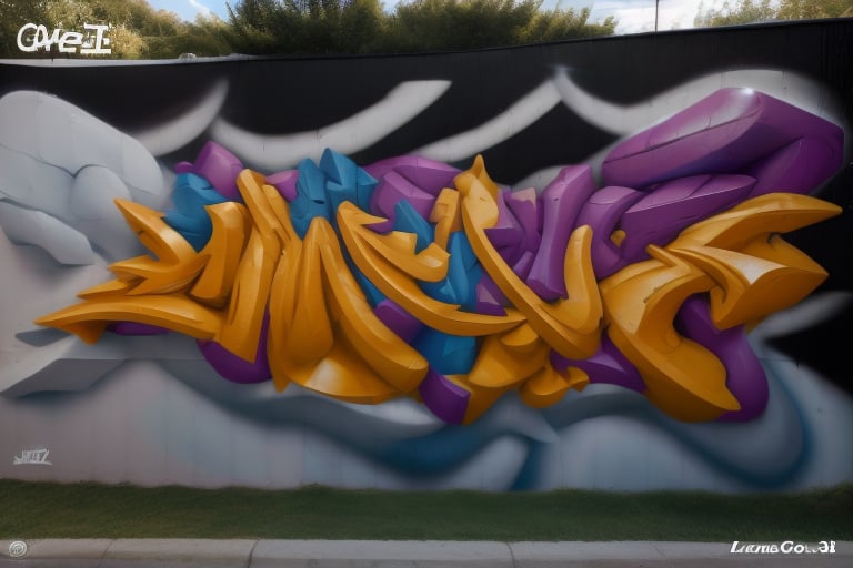 "Un primer plano de la palabra JAHZ en un graffiti 3D hiperrealista. Las letras, en estilo wildstyle, parecen salir de la pared, con una perspectiva que las hace parecer más grandes en la parte inferior. Los colores neón se mezclan y se difuminan, creando un efecto de energía y movimiento. Fondo abstracto con salpicaduras de pintura y goteos."graffiti,3D,3D Graffiti,piece,HIPER REALISTIC,