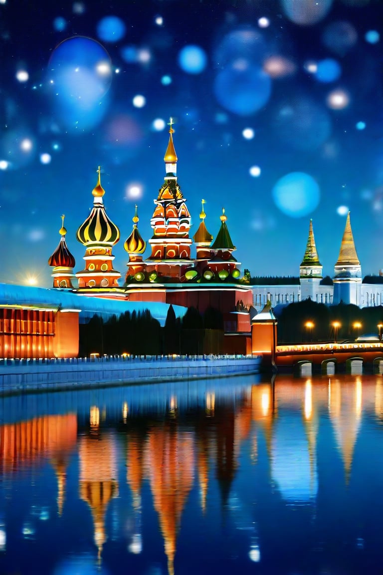 Moscow's Wonders: Explore Russia's Capital City!

[Image description: A stunning cityscape of Moscow at night, with the Kremlin's red brick towers and golden domes glistening under a starry sky. The Moskva River flows gently in the foreground, lined with twinkling lights and iconic landmarks like St. Basil's Cathedral.]

Discover the rich history and culture of Moscow, from the grandeur of the Kremlin to the vibrant streets of Old Arbat. Visit the Tretyakov Gallery, featuring an impressive collection of Russian art, or stroll through the majestic Gorky Park.

Get ready for a journey of discovery in this enchanting city!