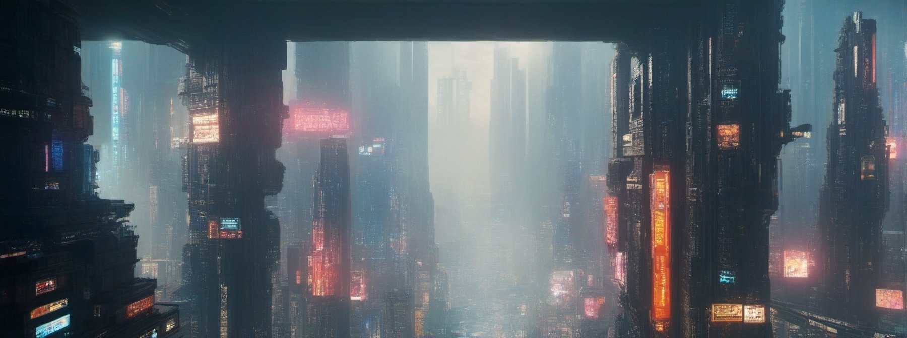 (((((Year_3024))))),((((Ecumenopolis_futuristic_cyberpunk_Sci-fi_Kuala_Lumpur_megacities_with_heavy_fog,crowded_cities:1.6)))),(((((Blade_Runner_2049_movie_filter:1.6))))),(((((viewed_from_below_underground_cities:1.6))))),((((many_of_small_futuristic_skyscrapers:1.5)))),(((((underground_cities:1.6))))), concept art, artstation, DeviantArt, holographic, unreal engine 5, matte painting, digital painting by greg rutkowski and benjamin bardou, artstation, ultra high quality, ultra highly resolution, aesthetic painting, hyperrealism, surrealistic, intense shadow, intricape detailed, UHD-RESOLUTION.futureurban,Gigantic futuristic city,Ecumenopolis City,year3024,Enormous City,night city,background,cyberpunk style