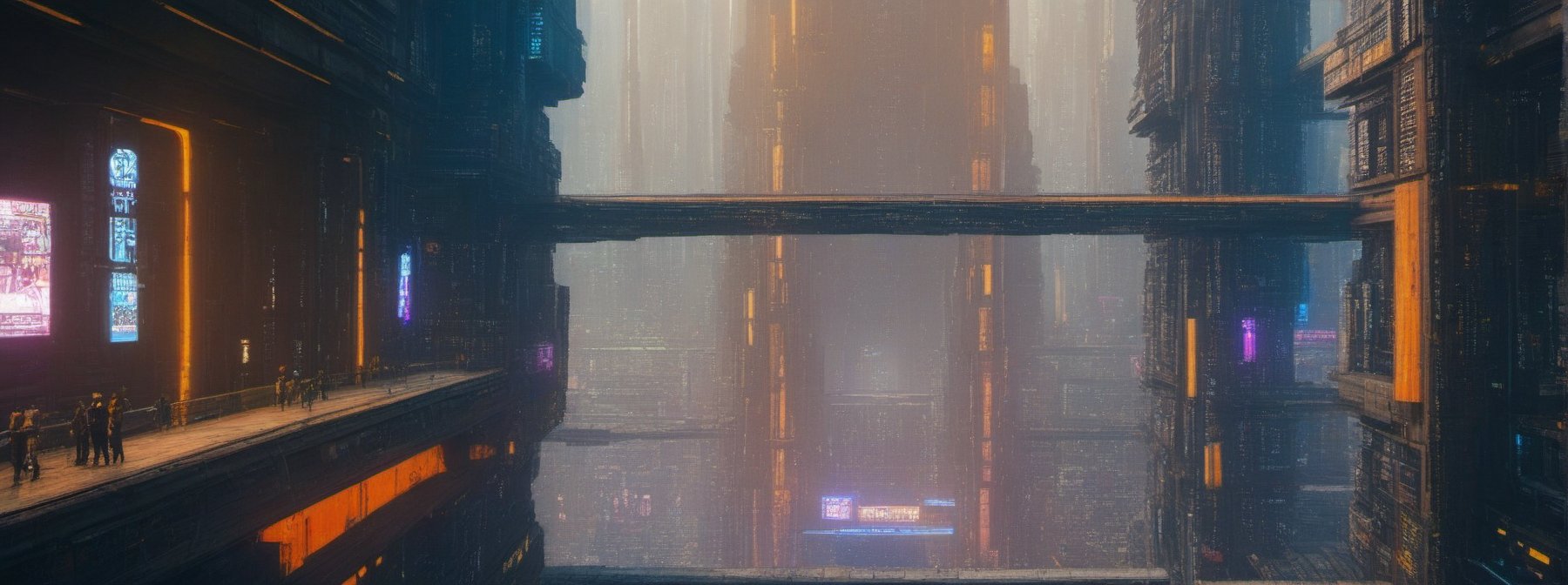 (((((Year_3024))))),((((Sci-Fi_pyramids:1.6)))),((((Ecumenopolis_futuristic_cyberpunk_Sci-fi_Egypt_megacities_with_heavy_fog,crowded_cities:1.6)))),(((((Blade_Runner_2049_movie_filter:1.6))))),(((((viewed_from_below_underground_cities:1.6))))),((((many_of_small_futuristic_skyscrapers:1.5)))),(((((underground_cities:1.6))))), concept art, artstation, DeviantArt, holographic, unreal engine 5, matte painting, digital painting by greg rutkowski and benjamin bardou, artstation, ultra high quality, ultra highly resolution, aesthetic painting, hyperrealism, surrealistic, intense shadow, intricape detailed, UHD-RESOLUTION.futureurban,Gigantic futuristic city,Ecumenopolis City,year3024,Enormous City,night city,background,cyberpunk style