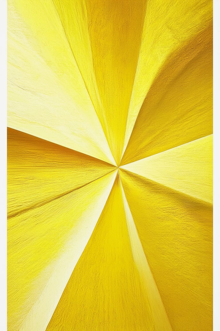 A bright yellow hue dominates the frame, like a ray of sunshine. The color model's geometric shapes and smooth curves are rendered in warm, optimistic tones, as if infused with joy. A subtle gradient effect gives the impression of depth, while the surrounding environment is a soft, creamy white, allowing the vibrant yellow to take center stage.