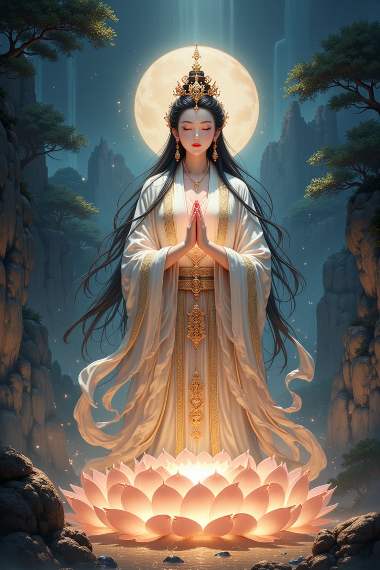 The holy girl asked the great ghost king again: My mother died not long ago, so I don’t know what the purpose of her soul is.
The ghost king asked the holy girl: "What kind of profession is the mother of the Bodhisattva practicing in this life?"

The saint replied: My mother had wrong views and ridiculed the Three Jewels. If you believe it temporarily, you will be disrespectful. Although death is short-lived, the place of life is unknown.
Wudu asked: What is the surname of the Bodhisattva's mother?

The saintly girl replied: My father and mother are both Brahmans. My father's name is Shila Shanxian, and my mother's name is Yue Dili.
Poison-free clasped his palms together and said to the Bodhisattva: May the saint return to his original place without any sorrow or sorrow. It has been three days since the birth of Yue Dili, the sinful girl. Yun Cheng's filial son made offerings to his mother to cultivate her blessings, and gave gifts to the Pagoda and Temple of King Tathagata Tathagata. Not only the mother of the Bodhisattva can escape from the hell, but all the sinners should be free from hell. They will all enjoy happiness on this day, and they will all be reborn together.