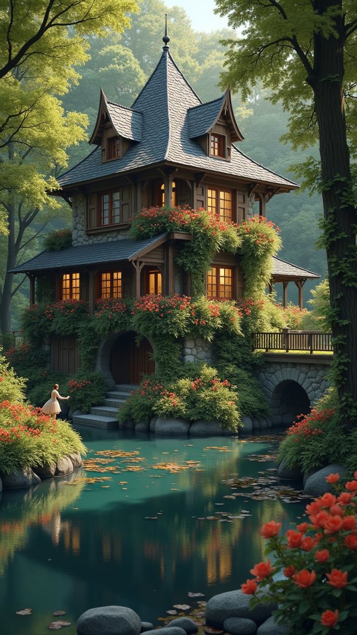 Monet style, building, scenery, realism, hyper realistic, photography, oil painting, blurry effect, Best quality, 4K, 8K, high-resolution, masterpiece, ultra-detailed, photorealistic, soft natural volumetric cinematic perfect light, 
.
.
Digital illustration, Digital Painting, digital art style, fantasy detailers, more details, oil painting effect, fantasy art style, 