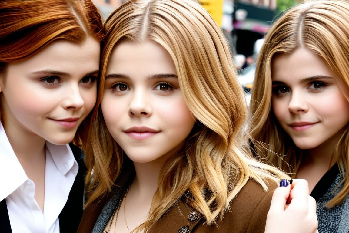 3girls, walking down the street
BREAK
(Chloë Grace Moretz, blonde hair, detailed face, detailed eyes, detailed hands),
(Emma Watson, at the age of 14, brown hair, detailed face, detailed eyes, detailed hands),
(Kate Mara, at the age of 16, red hair, detailed face, detailed eyes, detailed hands)
BREAK
detailed faces, detailed eyes, detailed hands