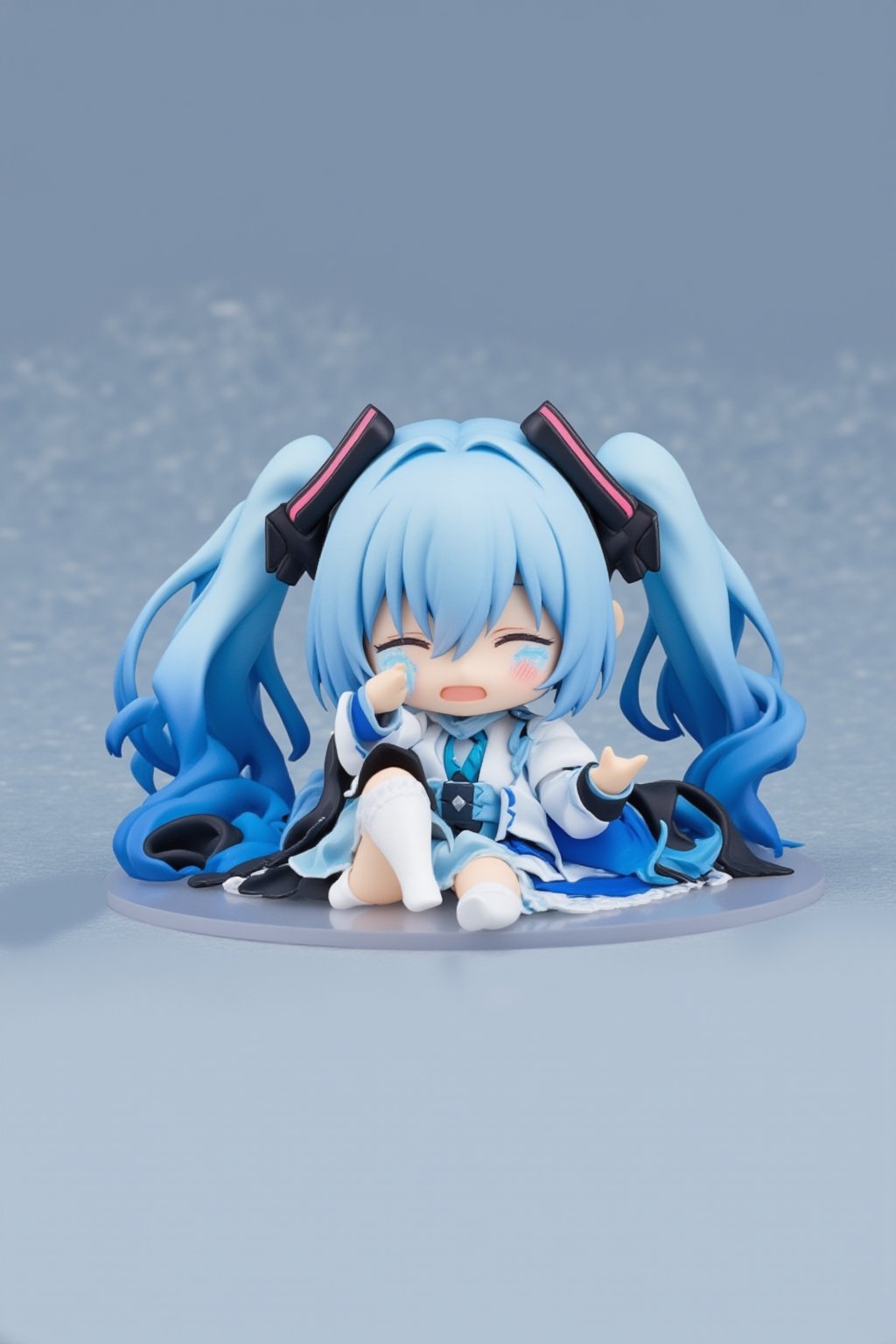 Blue Archive Nendoroid, crying,lyh_nendo,chibi