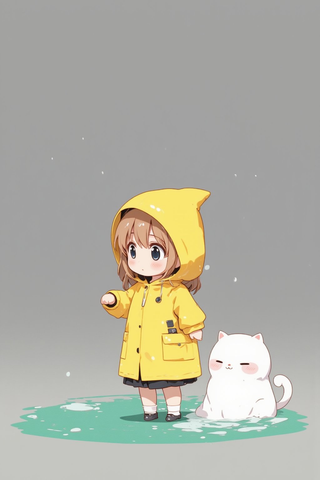 jongikeobemaegju_Ghibli_style_girl_in_raincoat_cat_wet_in_the_r,chibi,lyh_nendo