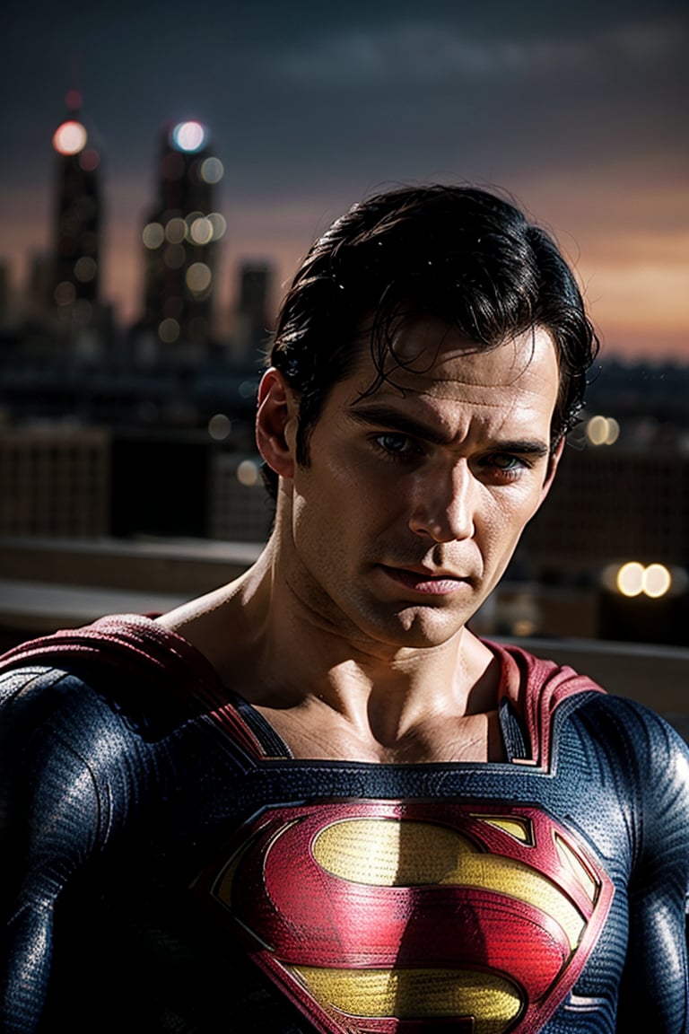 Portrait of superman in metropolis
