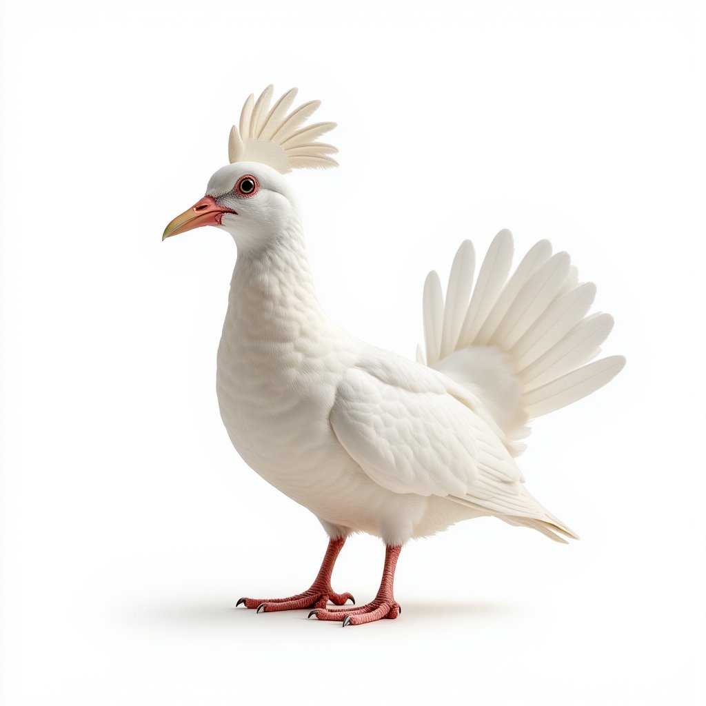 Isolated Object,white background, 32k, 8k, Photorealistic of dope bird