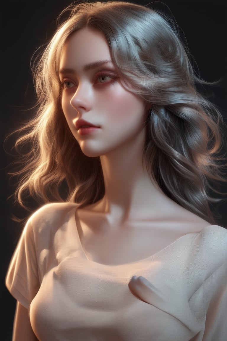 1woman , WLOP art style, graphic unreal engine 5 realism 