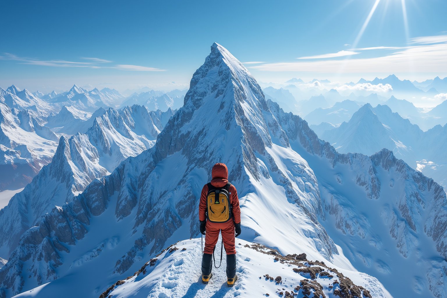 Amazing view from the top of Everest