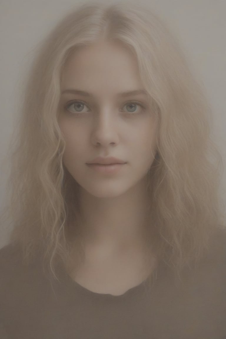 ((Generate hyper realistic half body portrait of captivating scene featuring a stunning 20 years old girl,)) ((frontal view,)) with medium long blonde hair, flowing curls, little smile, donning a sport shorts and a black shirt (((with text "40K Thanks to all"))), piercing, blue eyes, medium chest, photography style , Extremely Realistic, ,photo r3al