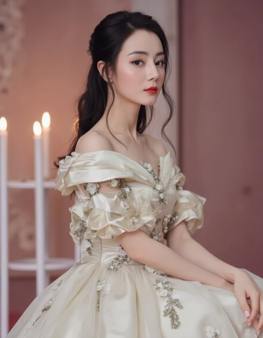 (masterpiece realistic:1.2),best quality,masterpiece,original,extremely detailed ,1girl, cngirldl, nail polish,long dress, <lora:XL_CNGirlDL:1.1>