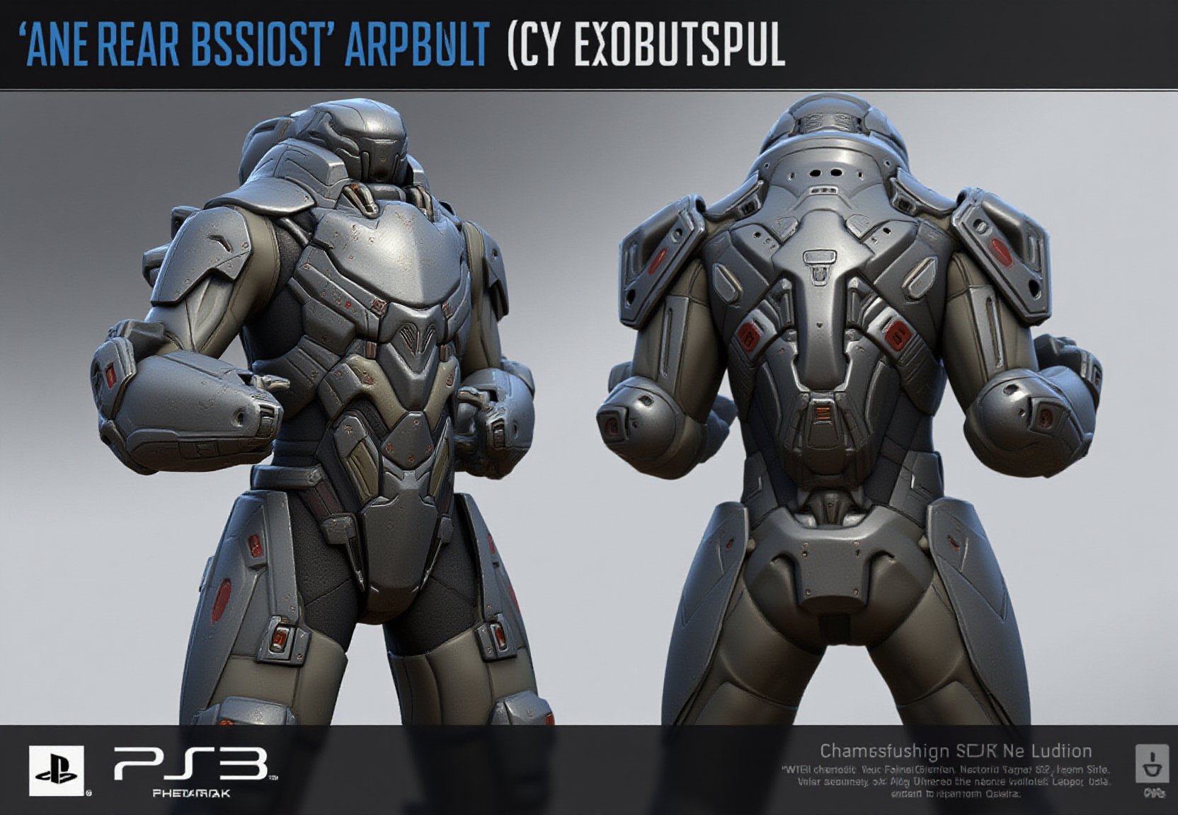 FuturisticWarrior style,,This image portrays (((aderian))) assault, heavily armored in a high-tech, metallic exosuit.