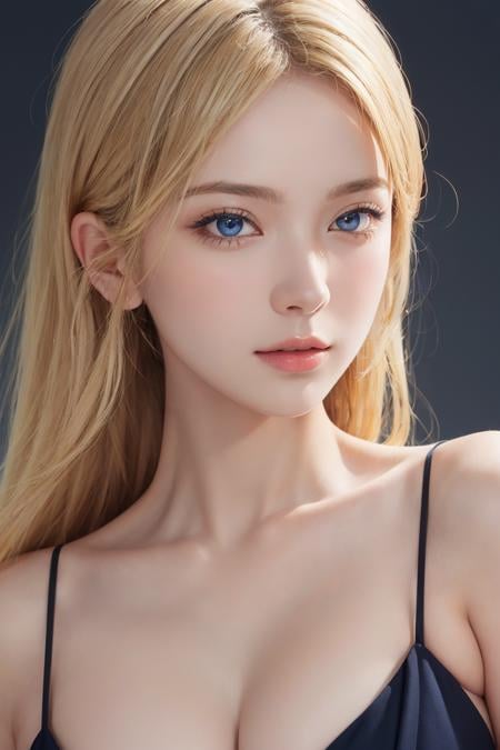 1girl, (close up:1.2), oblique angle, canted angle, (best quality, masterpiece, illustration, photorealistic, photo-realistic), (realistic:1.4), RAW photo, ultra-detailed, CG, unity, 8k wallpaper,16k wallpaper, extremely detailed CG, extremely detailed, an extremely delicate and beautiful, extremely detailed, Amazing, finely detail, official art, High quality texture, incredibly absurdres, highres, huge filesize, highres, look at viewer, (young:1.4), (beautiful detailed girl), 18 years old girl, (glossy shiny skin, beautiful skin, fair skin, white skin, realistic_skin), ((shiny blonde  hair)), perfect face, detailed beautiful face, detailed Indigo eyes, glossy lips,