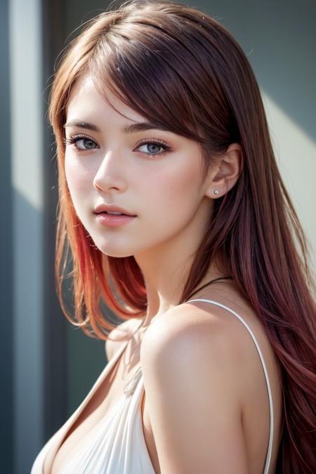 1girl, (close up:1.4), oblique angle, canted angle, (best quality, masterpiece, illustration, photorealistic, photo-realistic), (realistic:1.4), RAW photo, ultra-detailed, CG, unity, 8k wallpaper,16k wallpaper, extremely detailed CG, extremely detailed, an extremely delicate and beautiful, extremely detailed, Amazing, finely detail, official art, High quality texture, incredibly absurdres, highres, huge filesize, highres, look at viewer, (young:1.4), (beautiful detailed girl), 18 years old girl, pink hair, (glossy shiny skin, beautiful skin, fair skin, white skin, realistic_skin), perfect face, detailed beautiful face, glossy lips,