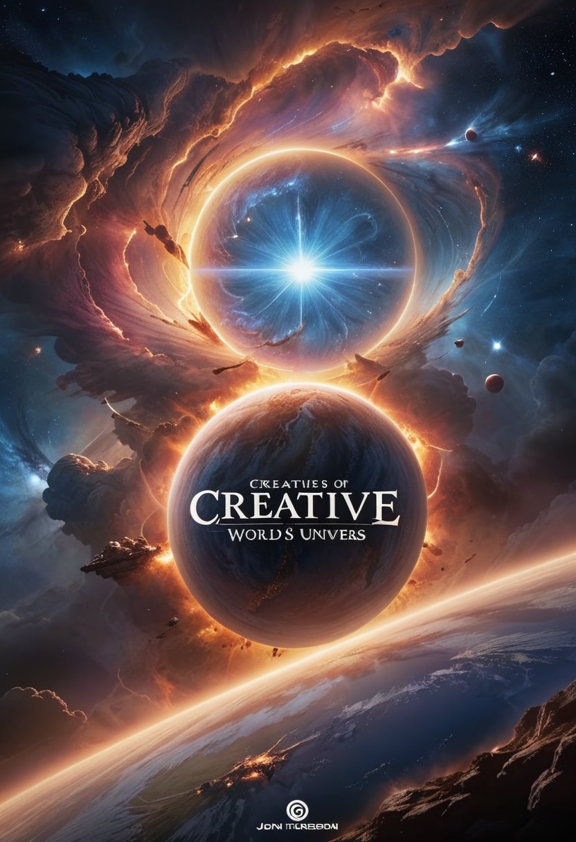 (poster:1.3),(movie poster with title text logo "C\R\E\A\T\I\V\E":1.5),<lora:RMSDXL_Creative:2>, worlds of galaxies, fantasy portal to far universe, dramatic light, faded sunrise, cinematic lighting, shattered, angle-forward, direction on Artstation, 4k, hyper-realistic, pixelated, Unreal Engine 5, cinematic, masterpiece, art by Studio Ghibli, intricate artwork by John William Turner (poster:1.3),(movie poster with title text logo "C\R\E\A\T\I\V\E":1.5),<lora:RMSDXL_Creative:2>,