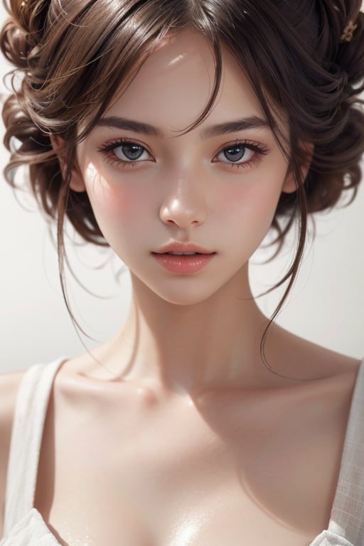 1girl, (close up:1.2), oblique angle, canted angle, (best quality, masterpiece, illustration, photorealistic, photo-realistic), (realistic:1.4), RAW photo, ultra-detailed, CG, unity, 8k wallpaper,16k wallpaper, extremely detailed CG, extremely detailed, an extremely delicate and beautiful, extremely detailed, Amazing, finely detail, official art, High quality texture, incredibly absurdres, highres, huge filesize, highres, look at viewer, (young:1.4), (beautiful detailed girl), 18 years old girl, (glossy shiny skin, beautiful skin, fair skin, white skin, realistic_skin), perfect face, detailed beautiful face, glossy lips,