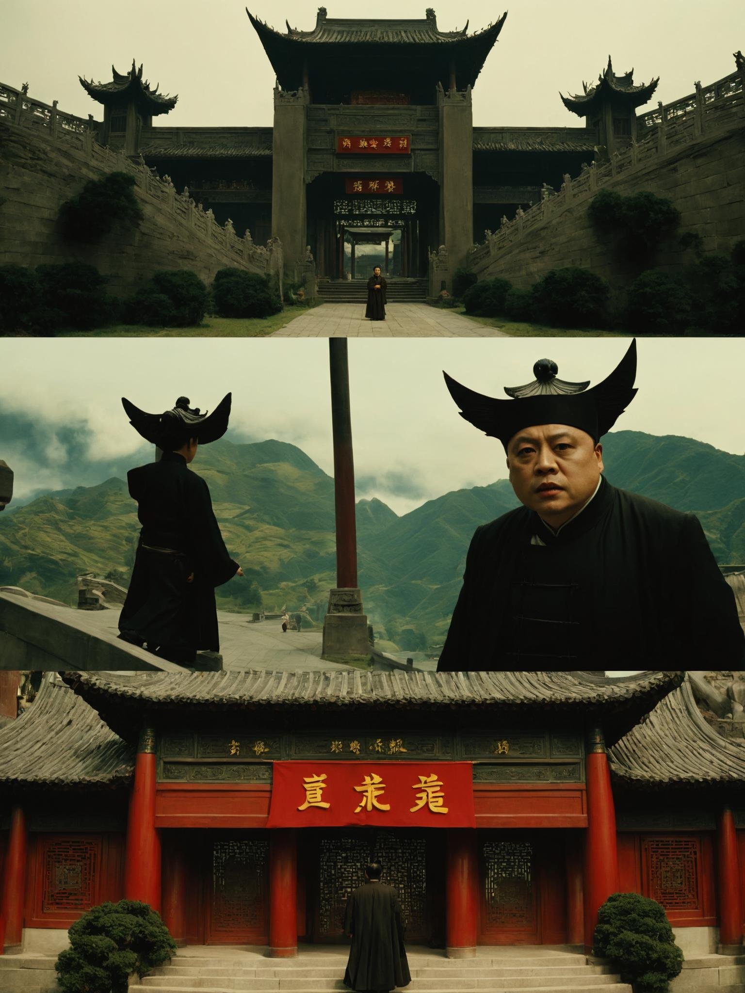 scene from a Chinese Movies      movie , cinematic , Guillermo del Toro, Gordon Willis , <lora:Movie_aesthetic_XL:1>