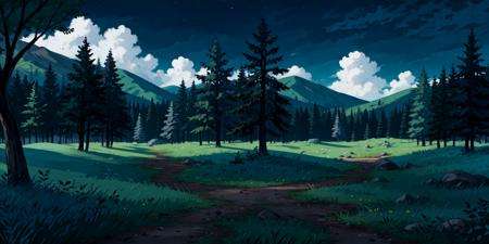 night, night time, dark, outdoors, tree, no humans, scenery, outdoors, sky, nature, grass, forest, cloud BREAK blue theme