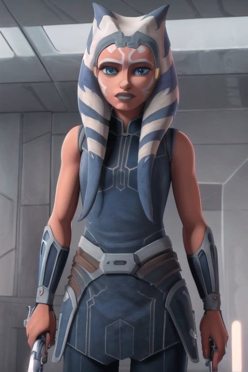 ahsokatano, (8k, RAW photo, best quality, masterpiece:1.2), (intricate details), perfect eyes, perfect face, perfect lighting, beautiful, (masterpiece:1.2), (best quality:1.2), 1woman, mature, clone wars style, solo, look at viewer, oreange skin, makeup, <lora:ahsokatano-10:0.85>, upperbody