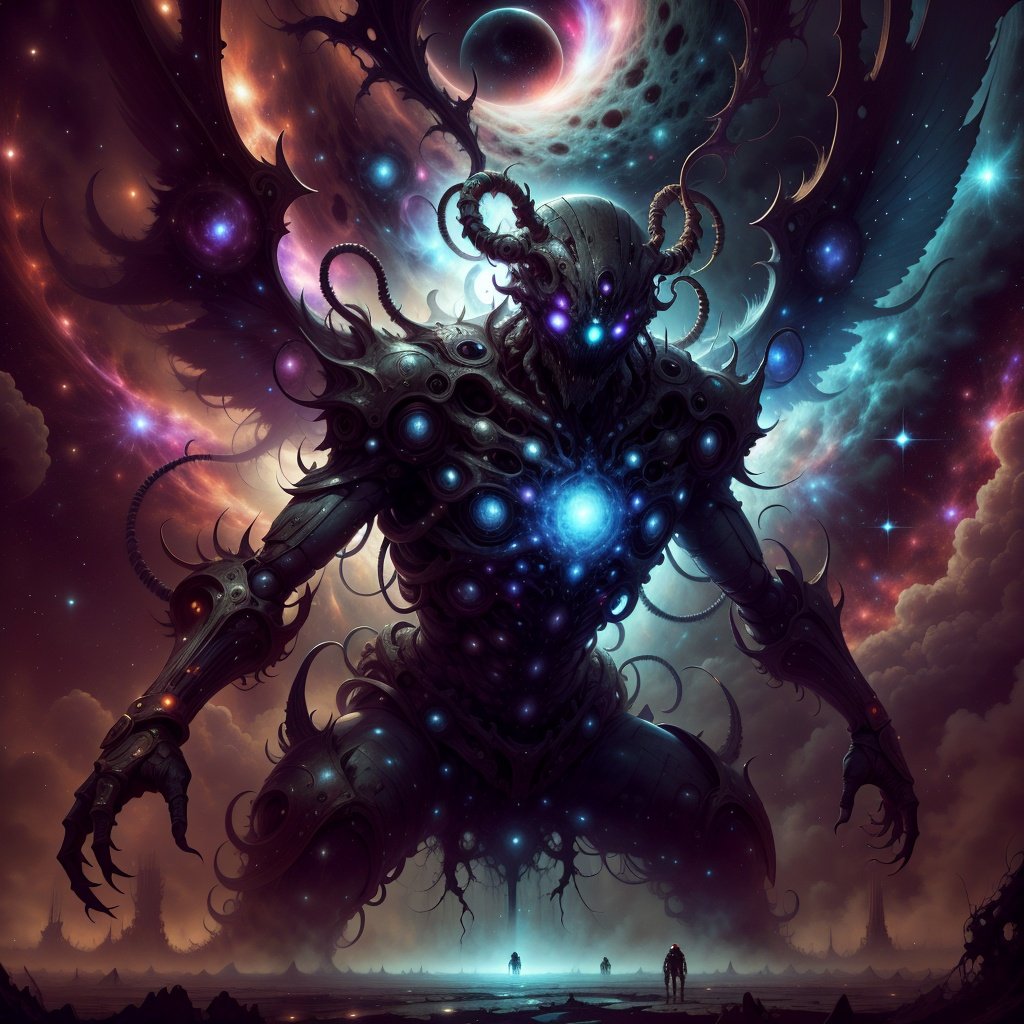 <lora:CosmicEldritchTech-20:1>,eldritchtech,cosmic,  dark energy,  deus ex machina, wings, 
