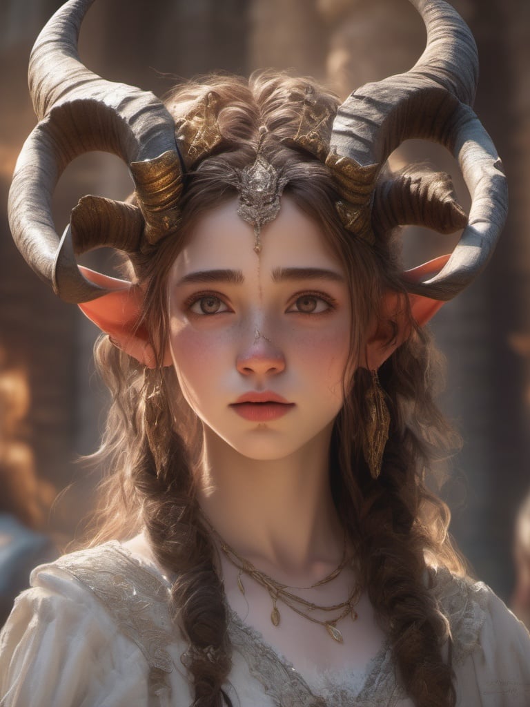 1girl,two horns on the head,look at the audience,photo,8k,intricate,highly detailed,majestic,digital photography,broken glass,(masterpiece, sidelighting, finely detailed beautiful eyes:1.2),hdr,realistic,high definition,<lora:Fallen_angel3:0.7>,