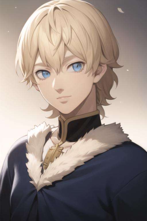masterpiece, best quality, high quality, 1boy, solo, male focus, looking at viewer, upper body, <lora:lemiel_silvamillion_clover:0.74>, lemiel_silvamillion_clover, blue eyes, blonde hair, realistic