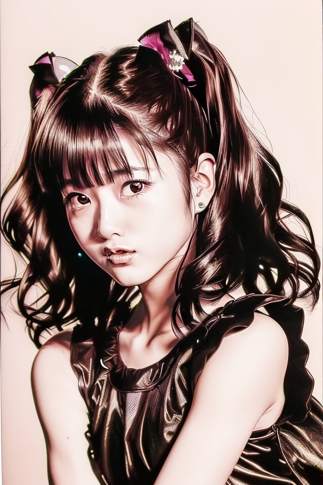 1girl, realistic, Photo of Yui Mizuno from babymetal with long hair, yuimetal, <lora:yuimetalLORA_v1:1.2>, by (Jason Edmiston, Ayami Kojima, Greg Rutkowski and Masahiro Ito) with help of (line art:1.2), (pencil art:1.3) and (smooth gradient:1.5)