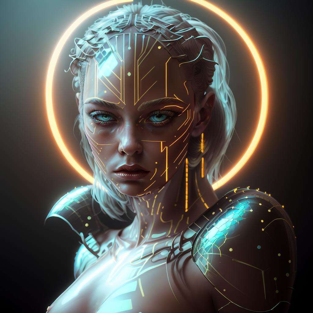 a hyperrealistic photo of a cyberpunk girl,  retrofuturism, grimes - book 1 album cover, aesthetic cute with flutter, fashion shoot 8k, 2 0 5 0 s, arnold render. italian, Trending on ArtStation. Centered. Vivid cinematic lighting. Cyberpunk background., goddess of sleep, authority :: high detail, vril, baroque color palette, artpop, winged victory, inspired by Maciej Kuciara, sorayama,  (eyes photography, perfect eyes, realistic eyes,) ultrarealism, hdri, epic, cinematic lighting, 8k, professional photography , insanely detailed, 