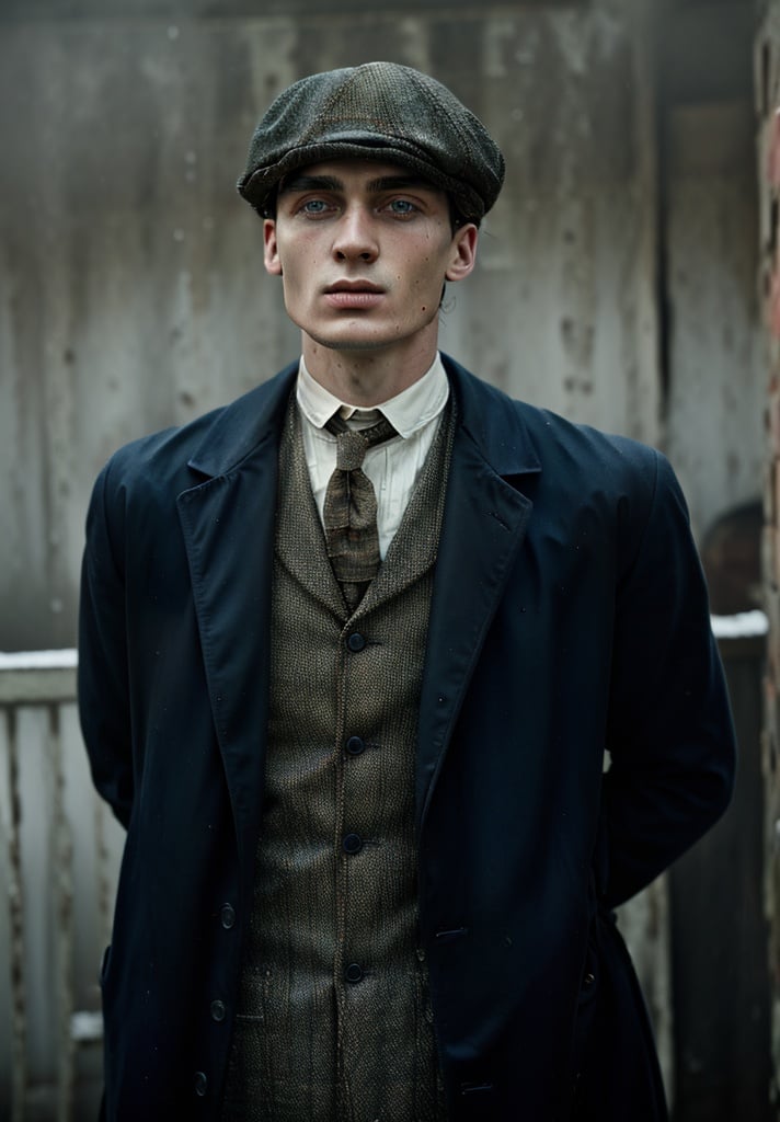 color photo of a Thomas Shelby from the peaky blindes