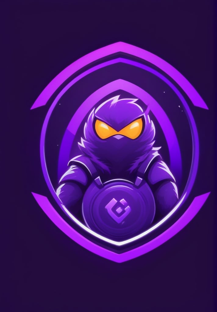 black background, mascot logo, no humans, purple background, simple background, solo <lora:sdxl_mascot:1>